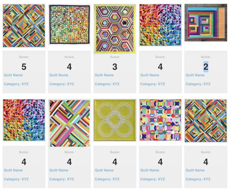 QuiltCon: Example rating interface